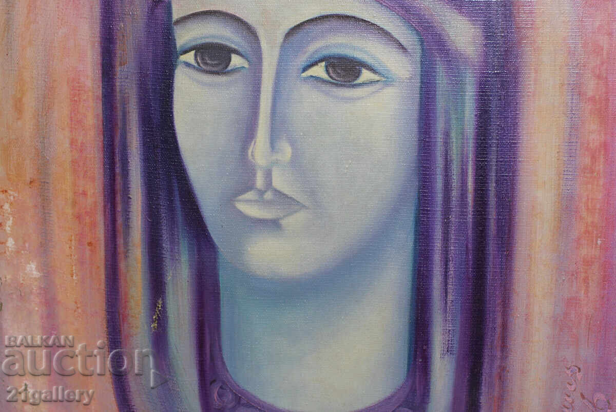 Jordan Opitz / Female portrait, oil on canvas, signed 1986. - 5 Jordan Opitz / Female portrait, oil on canvas, signed 1986. - 5