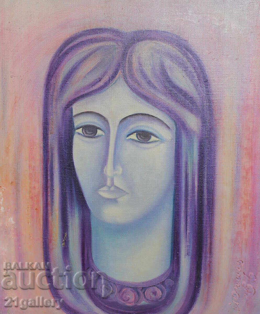 Jordan Opitz / Female portrait, oil on canvas, signed 1986. - 6 Jordan Opitz / Female portrait, oil on canvas, signed 1986. - 6