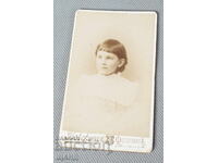 1900 Ukraine Photo hardboard child girl photo Pechersk