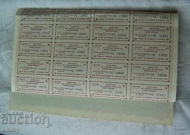 Delivery of Action France - CAFRA - French African Company, 1936 Delivery of Action France - CAFRA - French African Company, 1936