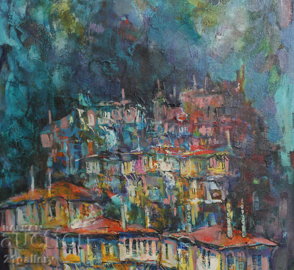 Delivery of Georgi Boyadzhiev (1969-) Oil painting, landscape, signed Delivery of Georgi Boyadzhiev (1969-) Oil painting, landscape, signed