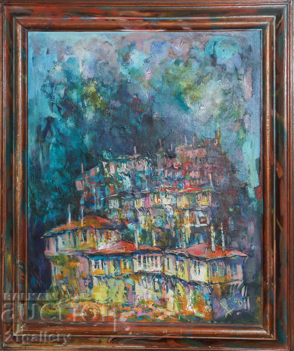 Доставка на Георги Бояджиев ( 1969-) Маслена картина, пейзаж, подписана Доставка на Георги Бояджиев ( 1969-) Маслена картина, пейзаж, подписана