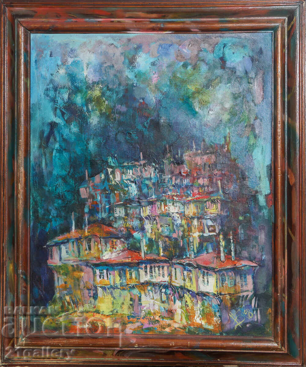 Георги Бояджиев ( 1969-) Маслена картина, пейзаж, подписана Георги Бояджиев ( 1969-) Маслена картина, пейзаж, подписана