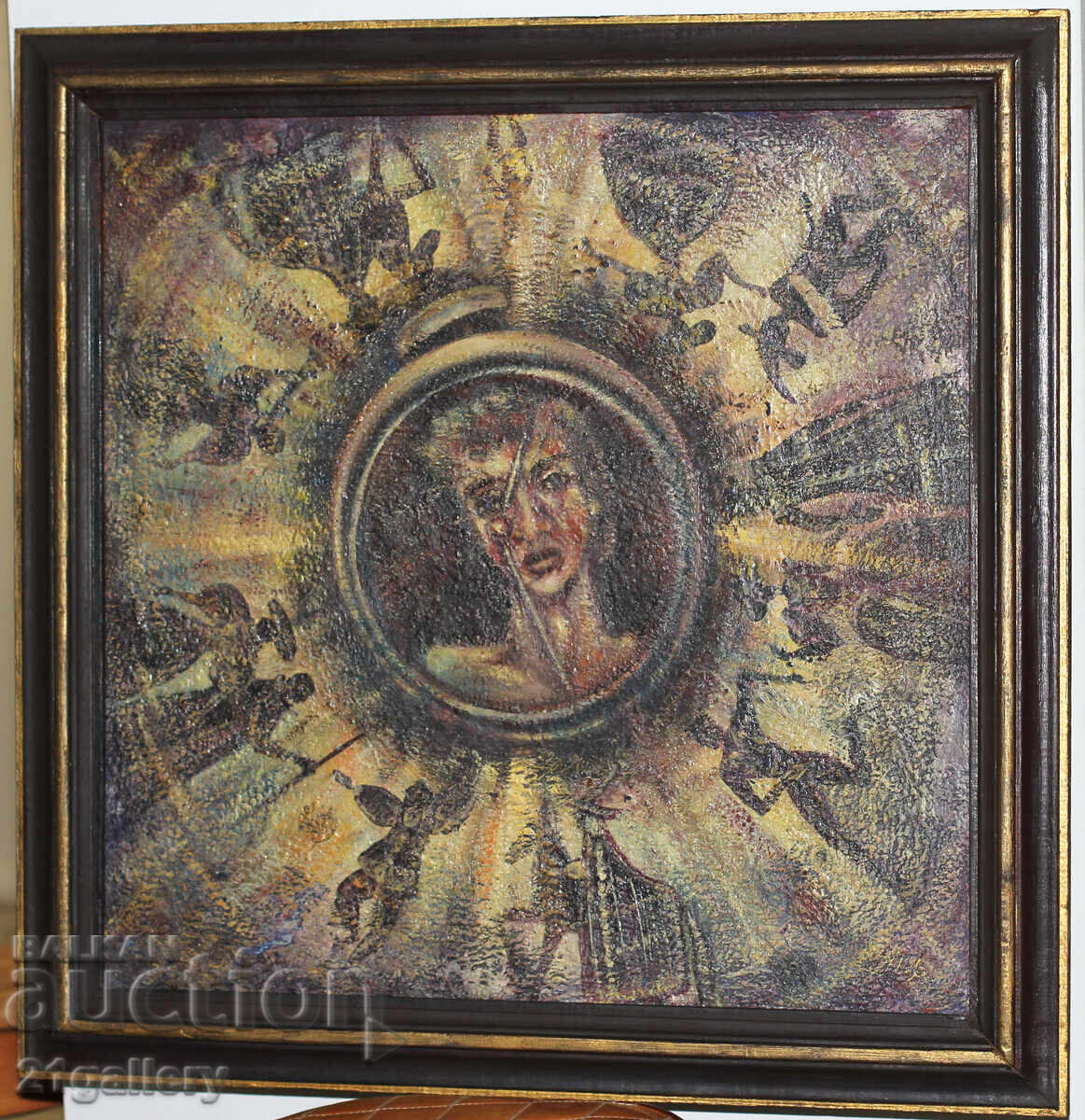 Nikolay Marinov (1966-) abstract composition, signed with price 1000.00 BGN | € 511.29 Nikolay Marinov (1966-) abstract composition, signed with price 1000.00 BGN | € 511.29