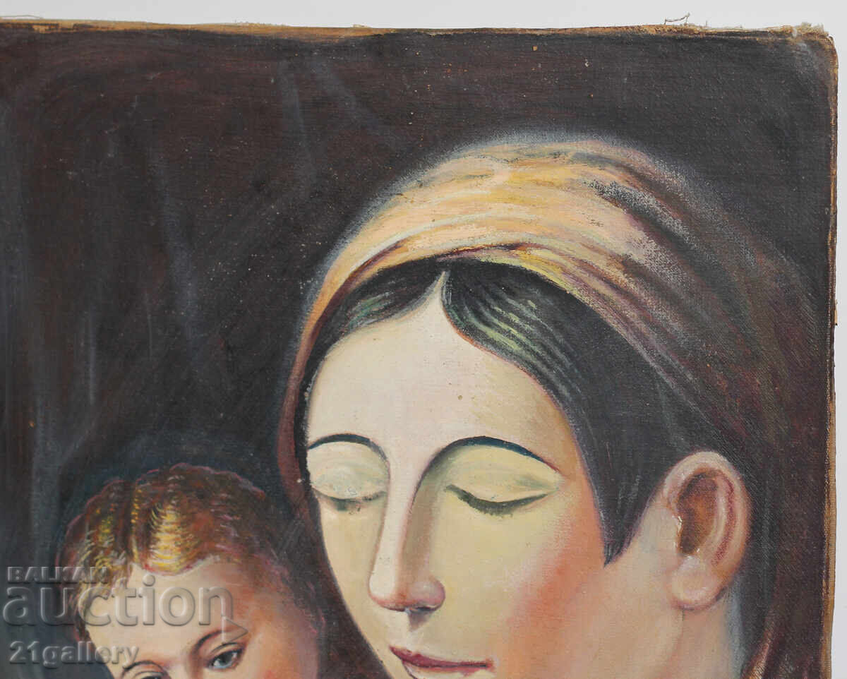 Delivery of Old oil painting "Madonna and Child" Delivery of Old oil painting "Madonna and Child"