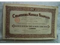 France 80 Francs - French Shipyards, 1929