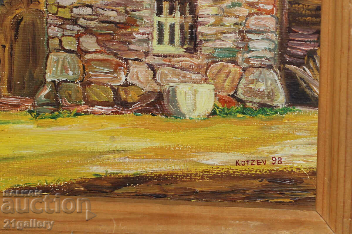 Oil painting, old house - landscape 1998. - 7 Oil painting, old house - landscape 1998. - 7