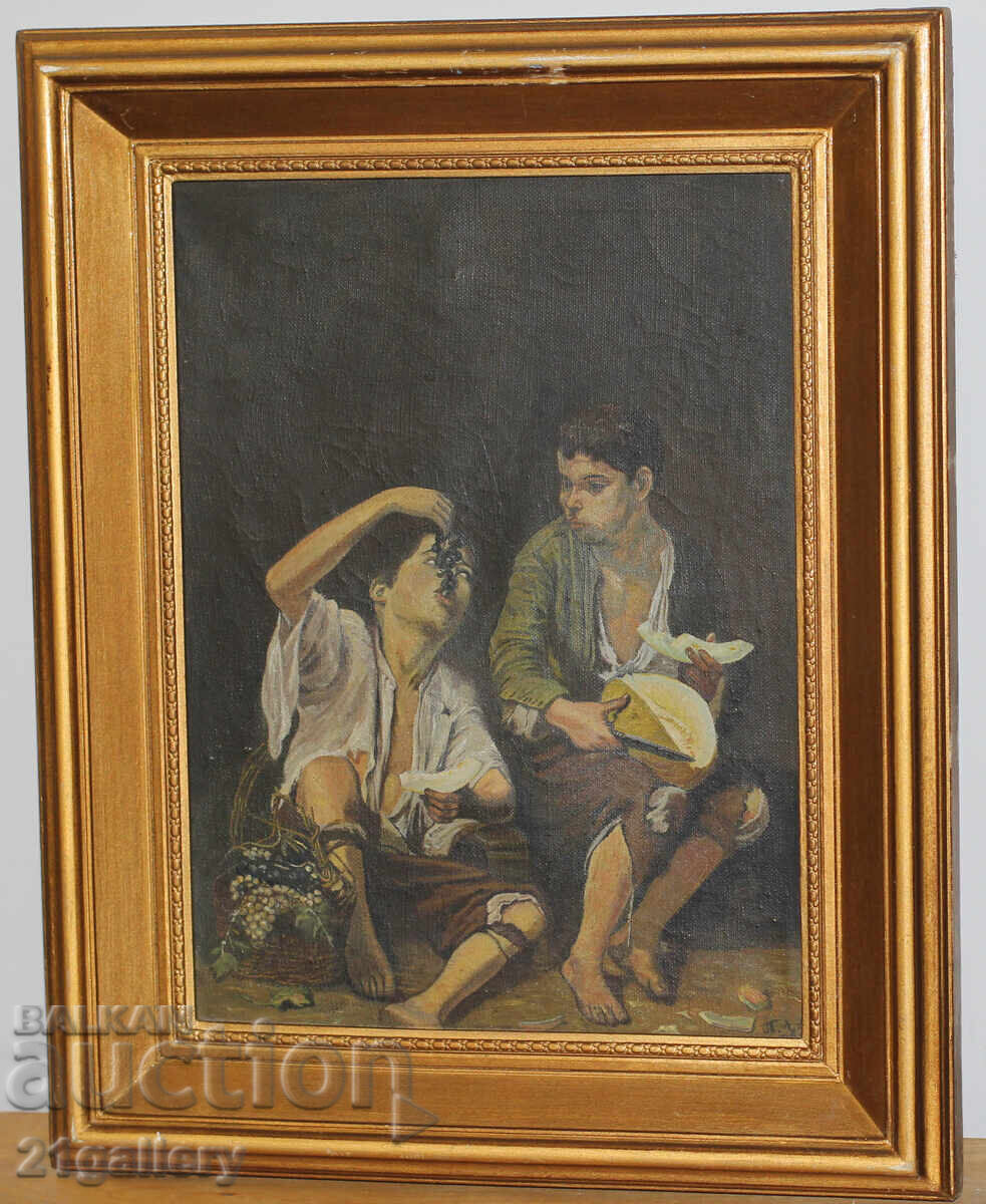 Bartolome Esteban Murillo "Children Eating Grapes" reproduction with price 500.00 BGN | € 255.65 Bartolome Esteban Murillo "Children Eating Grapes" reproduction with price 500.00 BGN | € 255.65