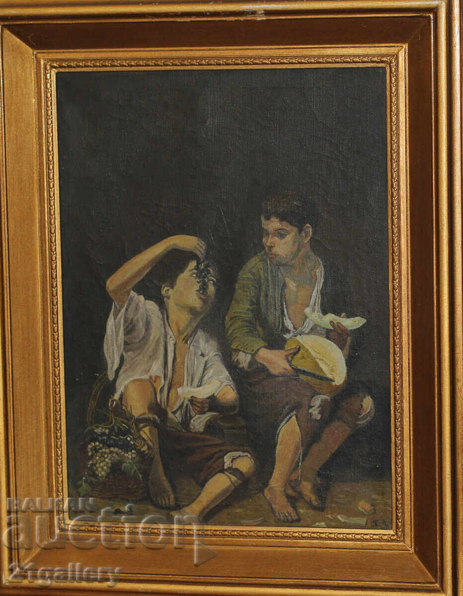 Auction Bartolome Esteban Murillo "Children Eating Grapes" reproduction Auction Bartolome Esteban Murillo "Children Eating Grapes" reproduction