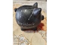 OLD GERMAN CERAMIC PIGGY BOX