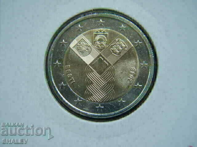 Licitație 2 euro 2018 Estonia „100 de ani Baltic”(1) /Estonia/ (2 euro)