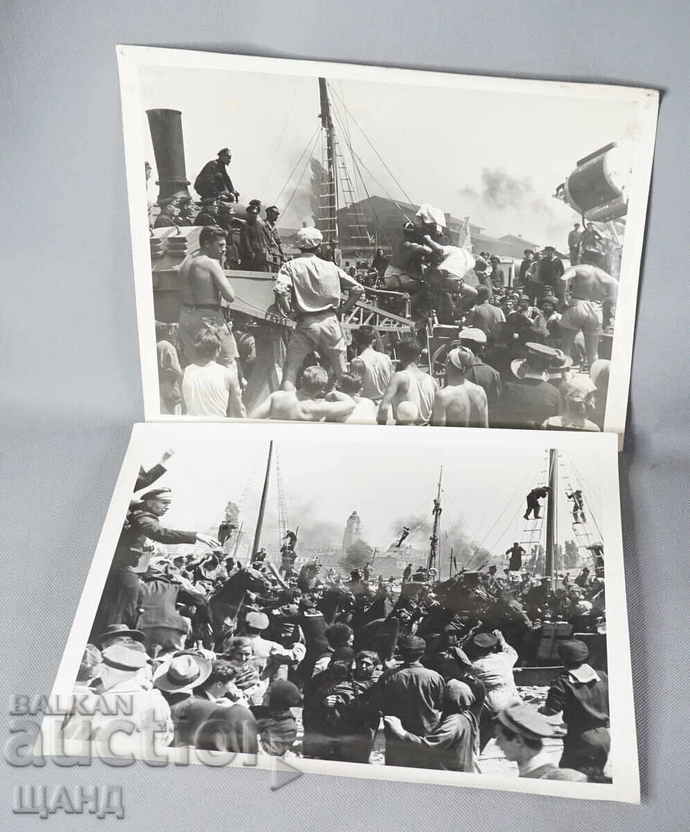 2 Old movie photos lobby card Cruiser Nadezhda Varna 2 Old movie photos lobby card Cruiser Nadezhda Varna