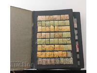 Old album with postage stamps from the Tsarist era B0019