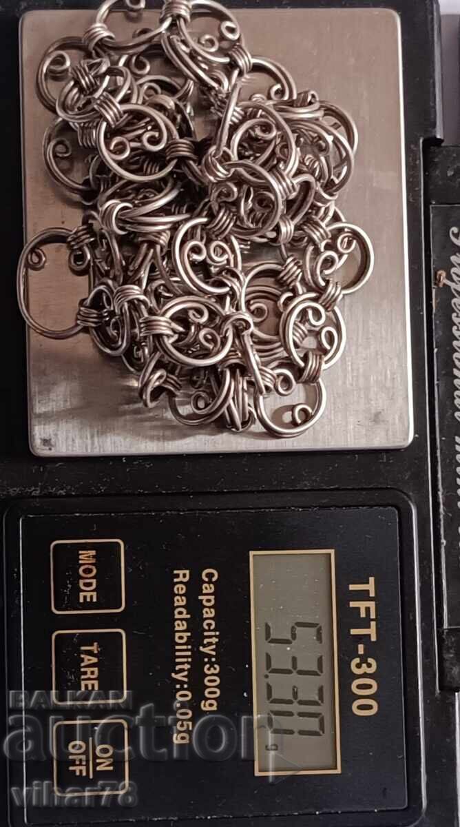 Old silver chain necklace - 5 Old silver chain necklace - 5