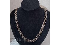 Old silver chain necklace