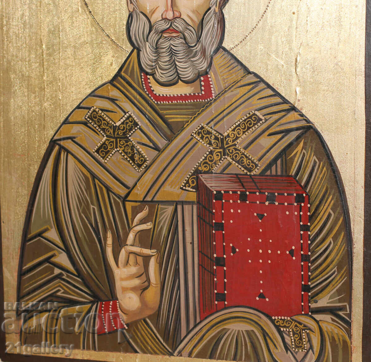 A modern icon of Saint Nicholas the Wonderworker - 5 A modern icon of Saint Nicholas the Wonderworker - 5