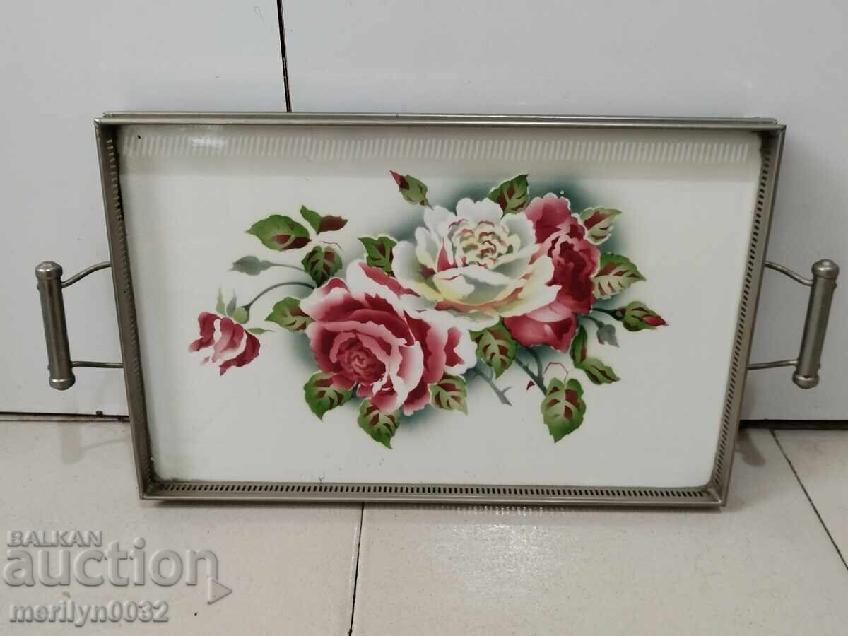 Auction  Czech porcelain tray, porcelain, tray, service