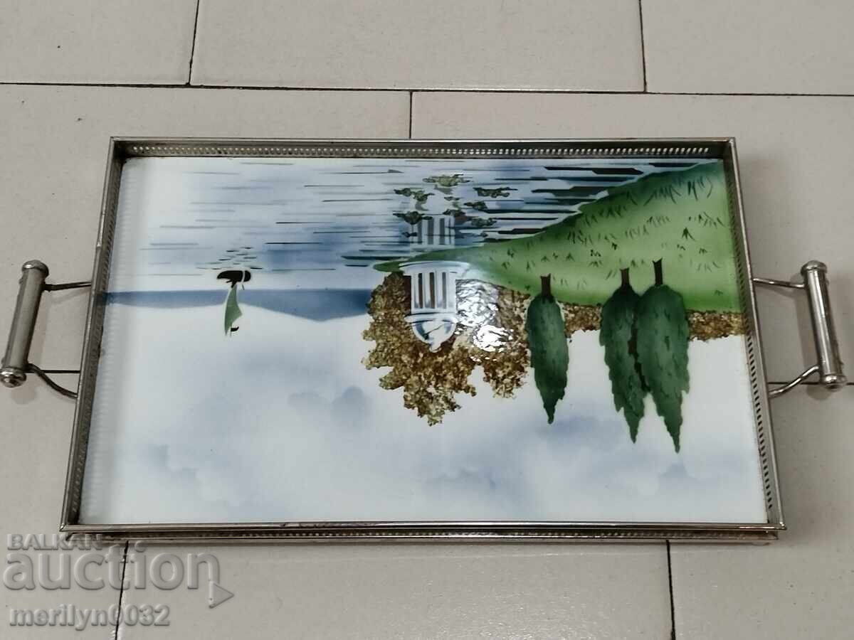 Auction  Czech porcelain tray, porcelain, tray, service