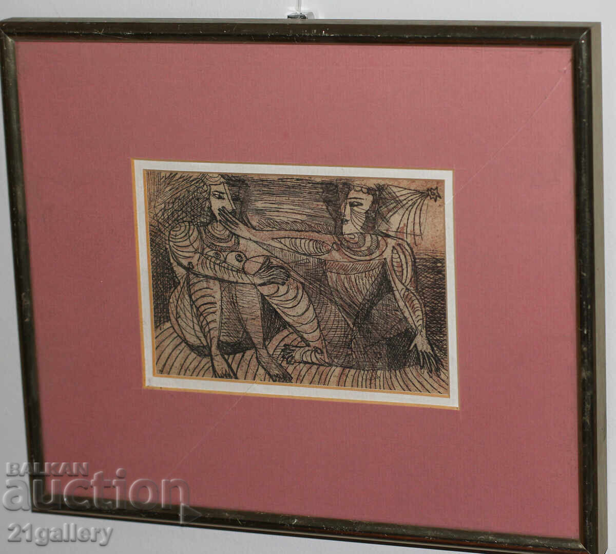 Auction Vesselin Damyanov (1977-), Figural composition, Graphics Auction Vesselin Damyanov (1977-), Figural composition, Graphics