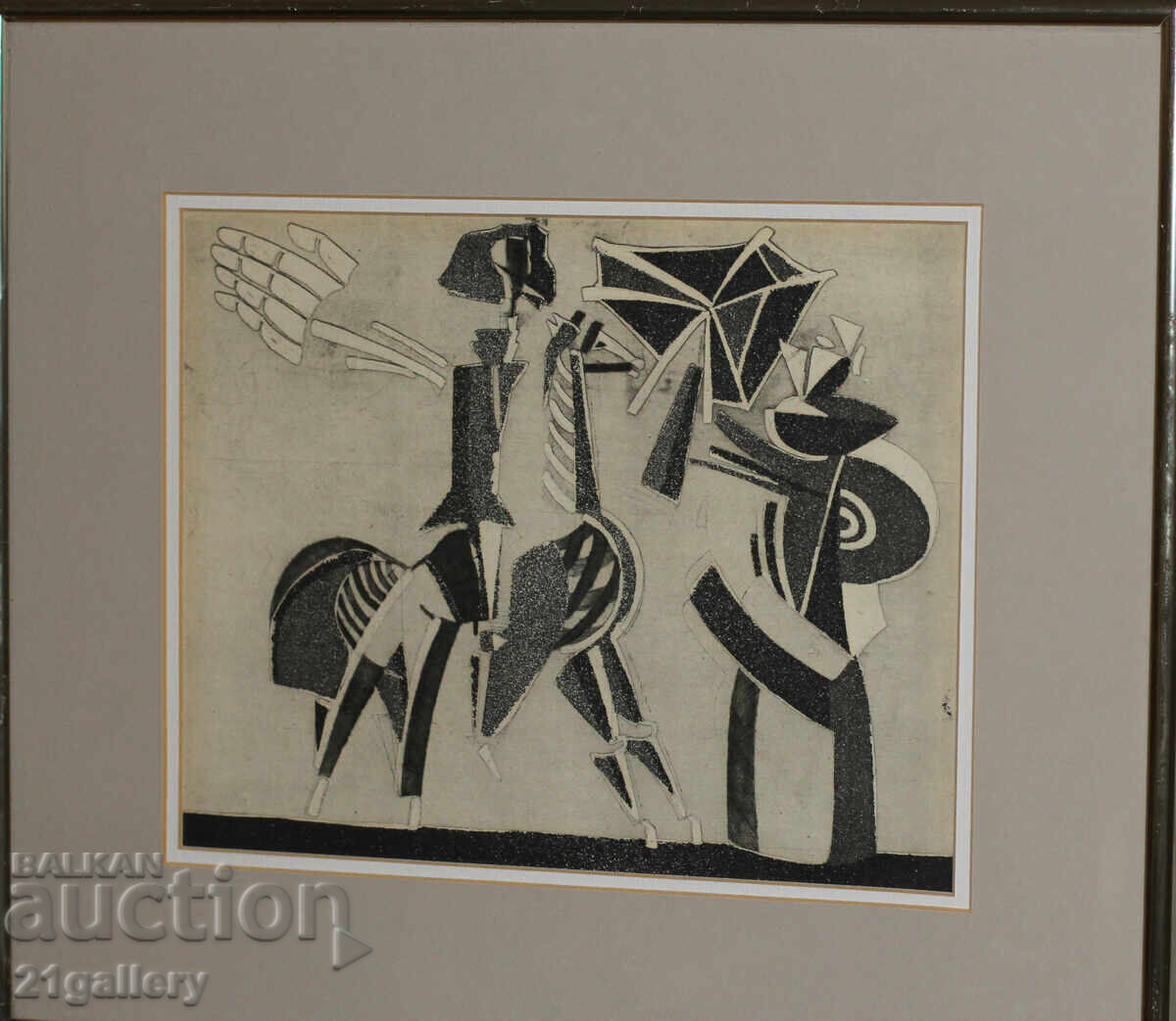 Vesselin Damyanov (1977-) Figural composition, Graphics with price 200.00 BGN | € 102.26 Vesselin Damyanov (1977-) Figural composition, Graphics with price 200.00 BGN | € 102.26