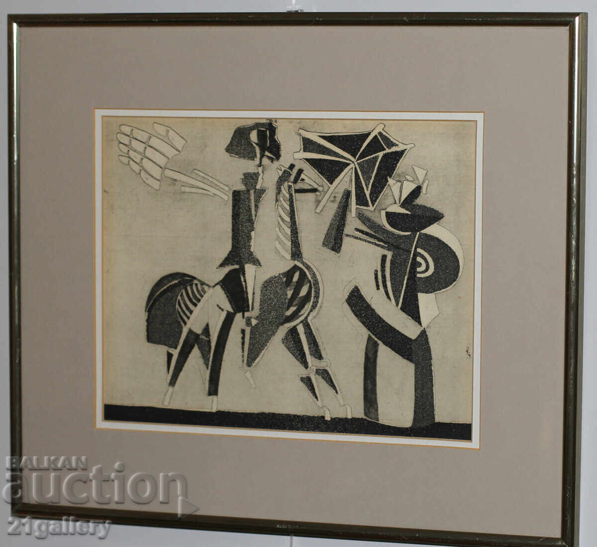 Auction Vesselin Damyanov (1977-) Figural composition, Graphics Auction Vesselin Damyanov (1977-) Figural composition, Graphics