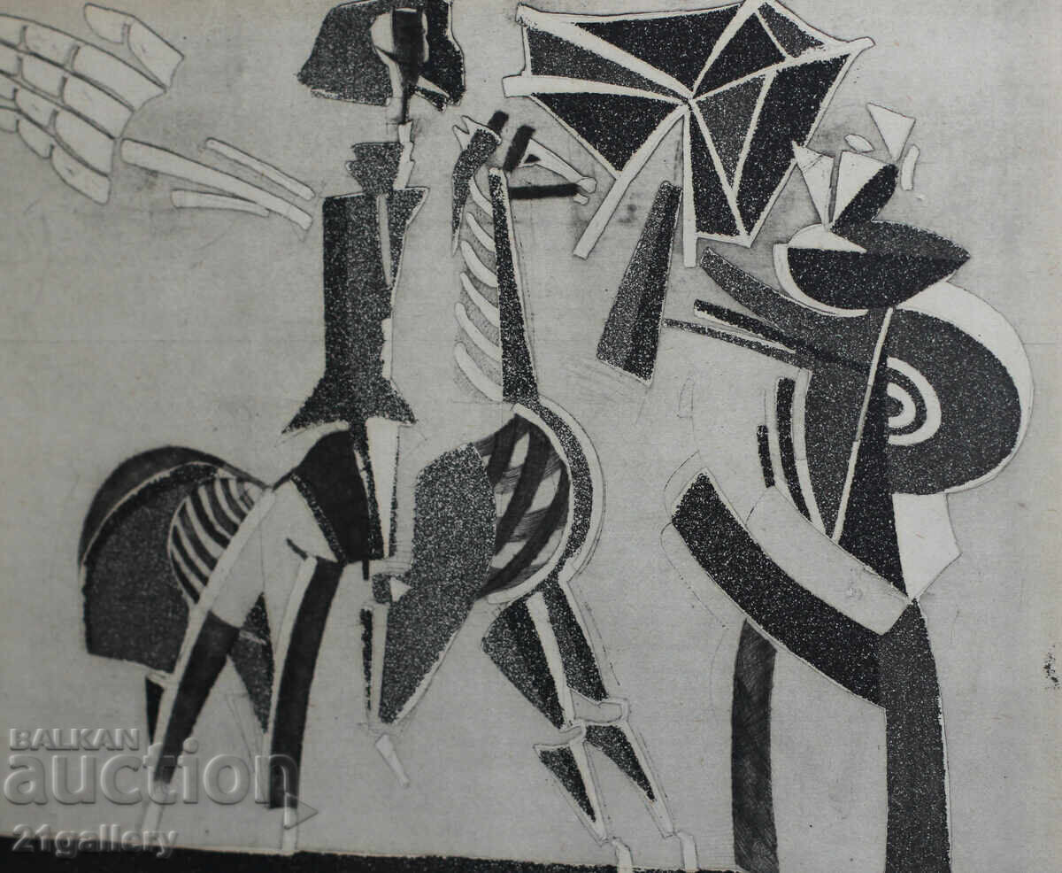 Vesselin Damyanov (1977-) Figural composition, Graphics - 7 Vesselin Damyanov (1977-) Figural composition, Graphics - 7