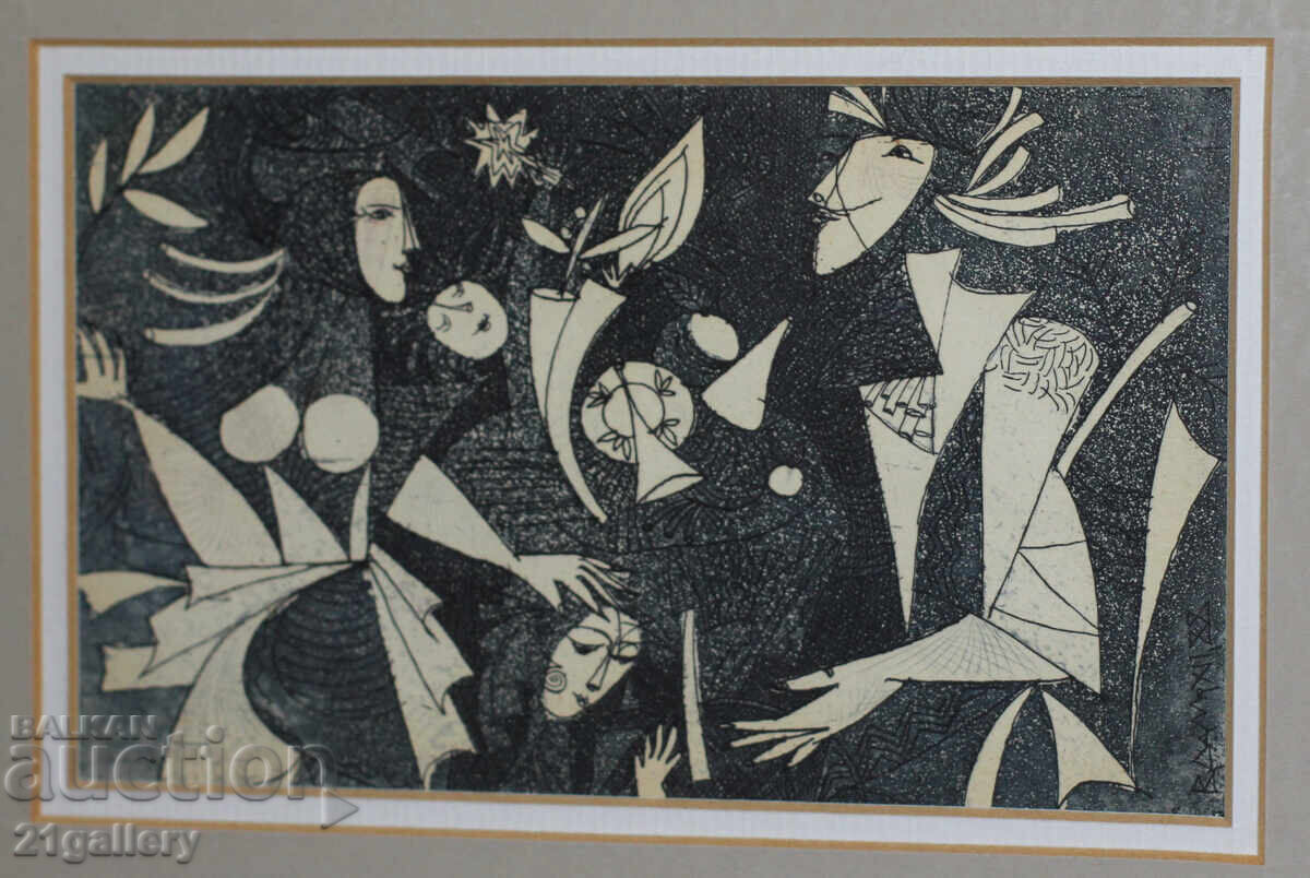 Веселин Дамянов (1977-), Абстрактна композиция , Графика - 7