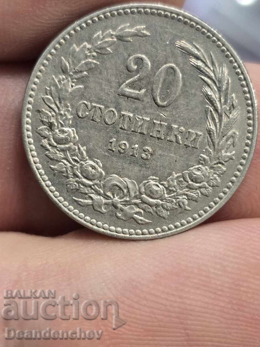 Auction 20 cents 1913 Auction 20 cents 1913