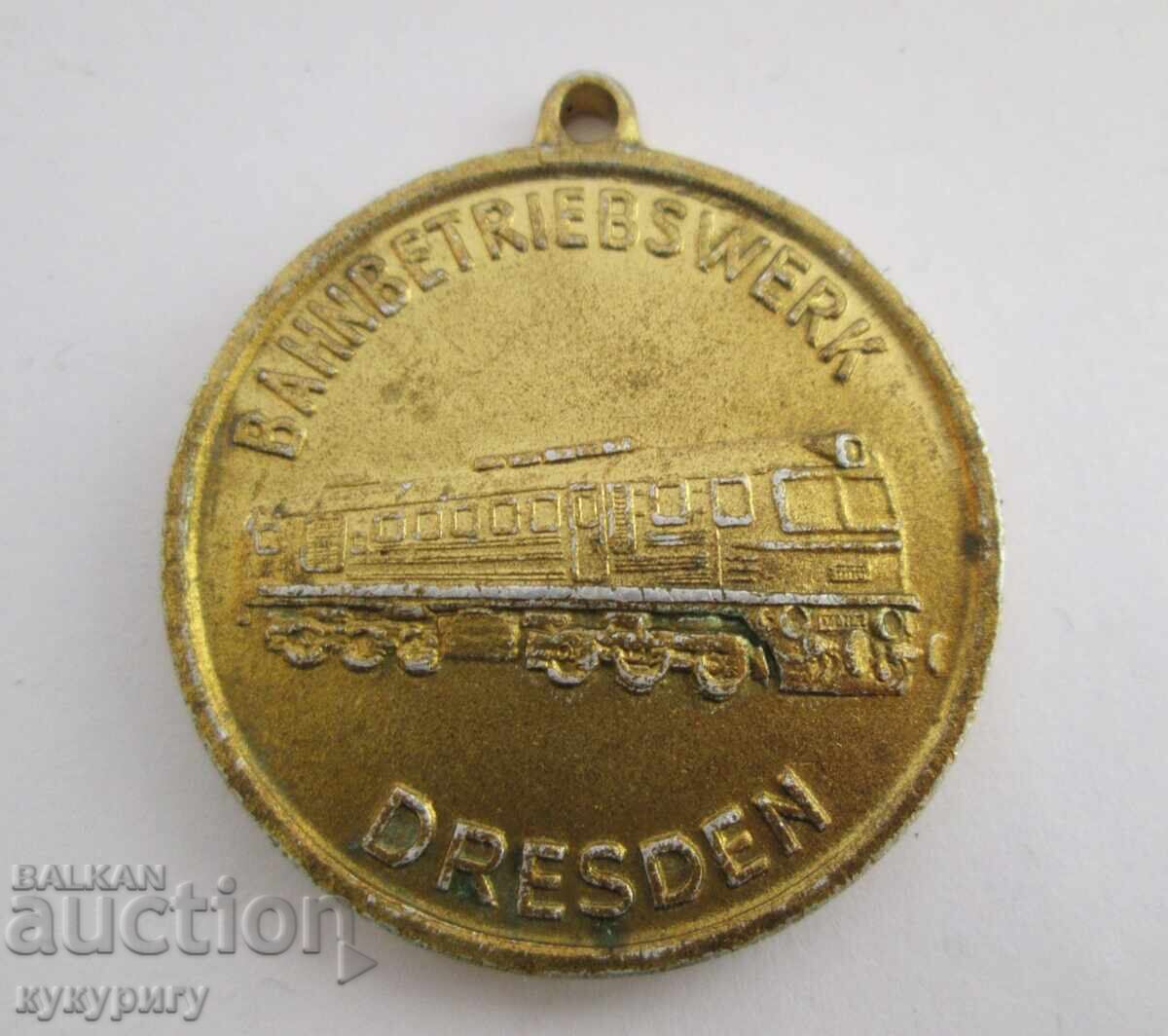 Old Soc GDR railway railway medal depot Dresden Old Soc GDR railway railway medal depot Dresden