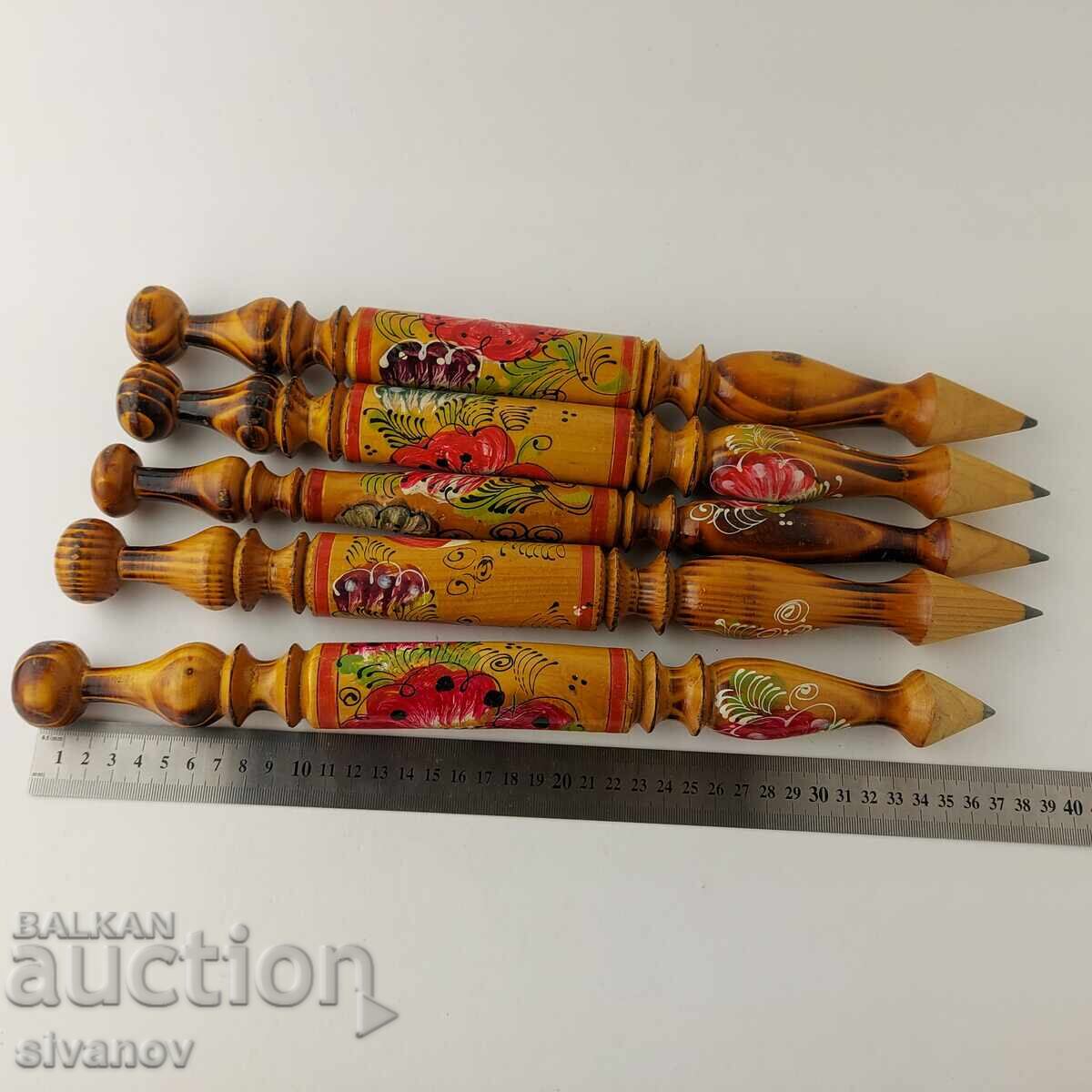 Lot of 5 large souvenir pencils Romania B0029 with price 19.99 BGN | € 10.22 Lot of 5 large souvenir pencils Romania B0029 with price 19.99 BGN | € 10.22