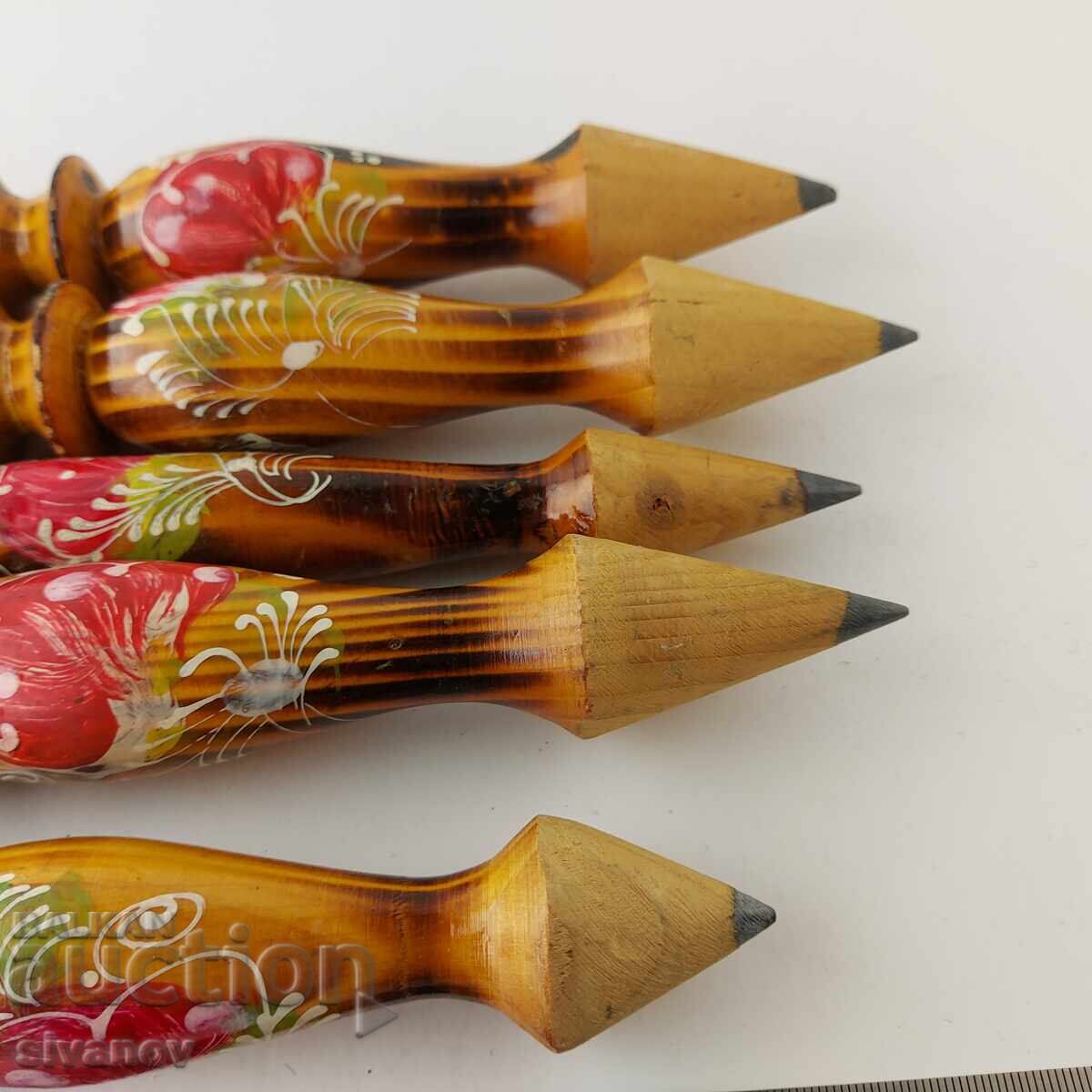 Lot of 5 large souvenir pencils Romania B0029 - 5 Lot of 5 large souvenir pencils Romania B0029 - 5