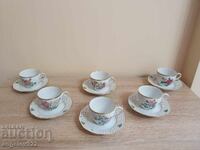 Bavarian porcelain coffee cups Schumann