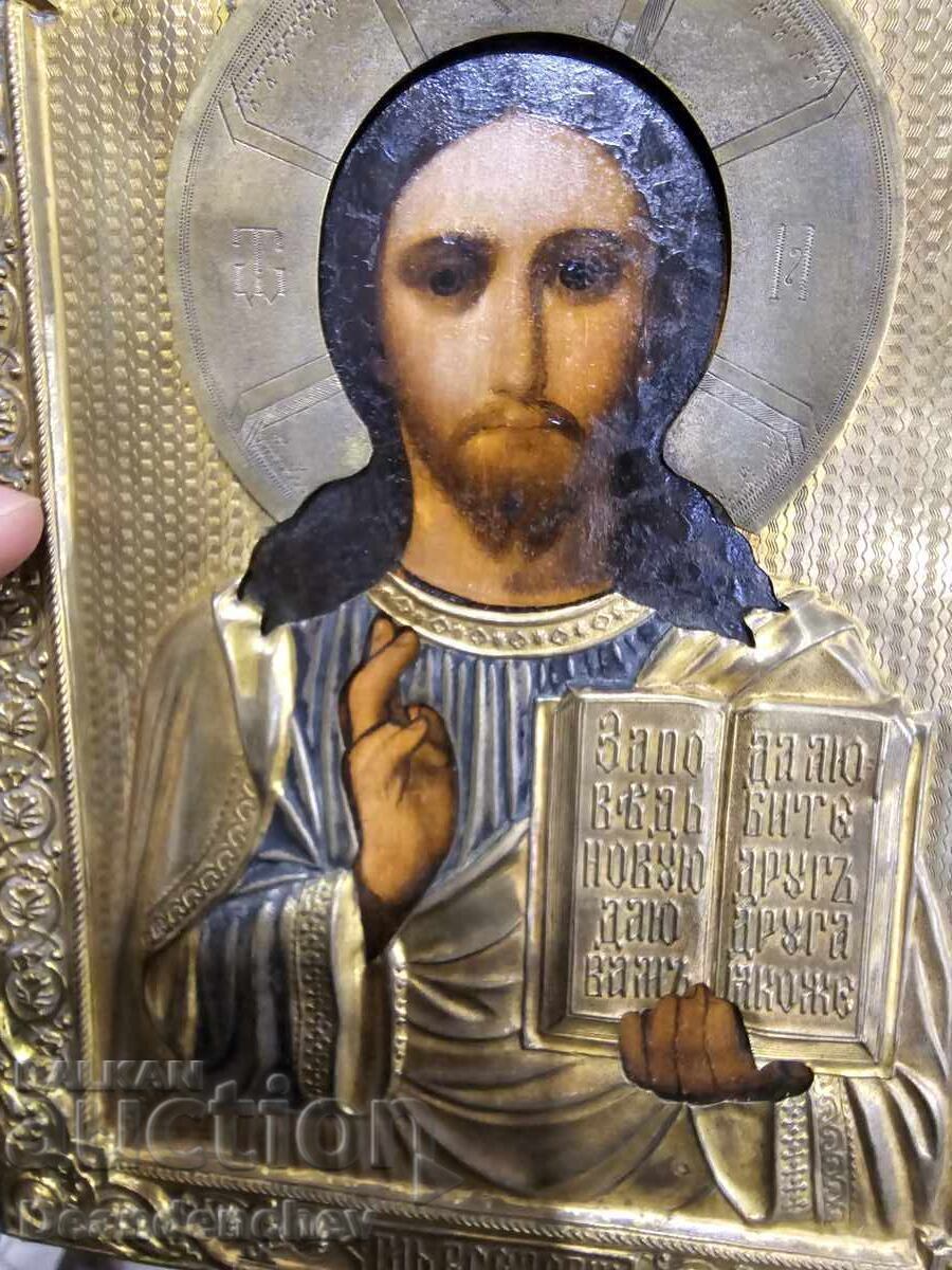 Рядка Царска Руска икона Исус Христос с цена 950.00 лв. | € 485.73 Рядка Царска Руска икона Исус Христос с цена 950.00 лв. | € 485.73