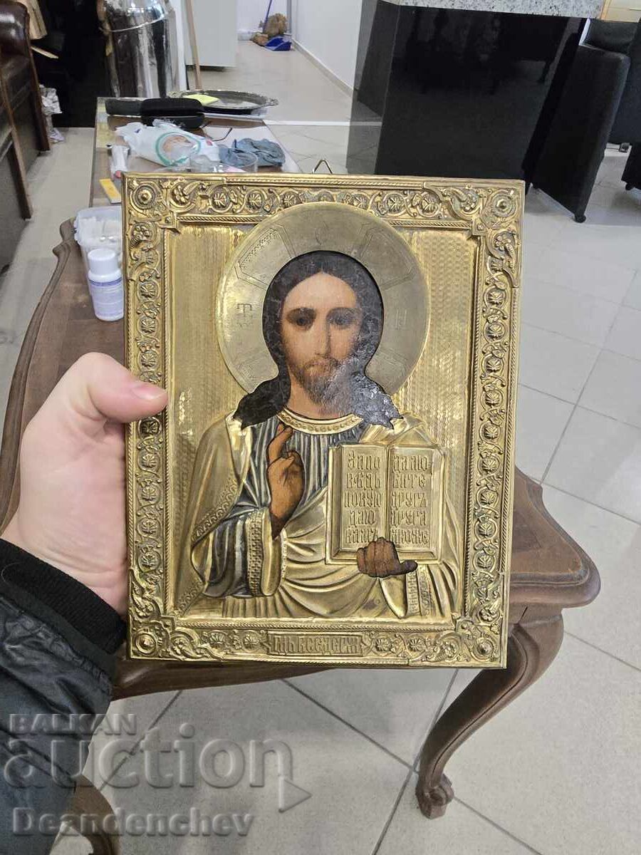 Рядка Царска Руска икона Исус Христос Рядка Царска Руска икона Исус Христос