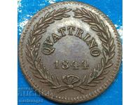 Quattino 1844 Vatican - very rare