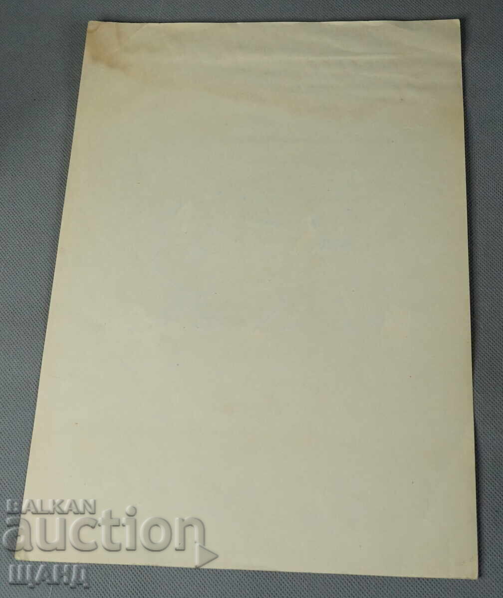 Vasil Penchev drawing cartoon project for Zarya na Communisma newspaper with price 3.35 BGN | € 1.71