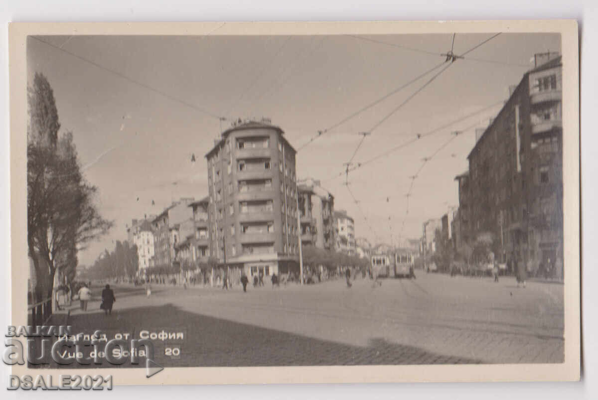 Sofia Hristo Botev Blvd. old postcard /66813 Sofia Hristo Botev Blvd. old postcard /66813