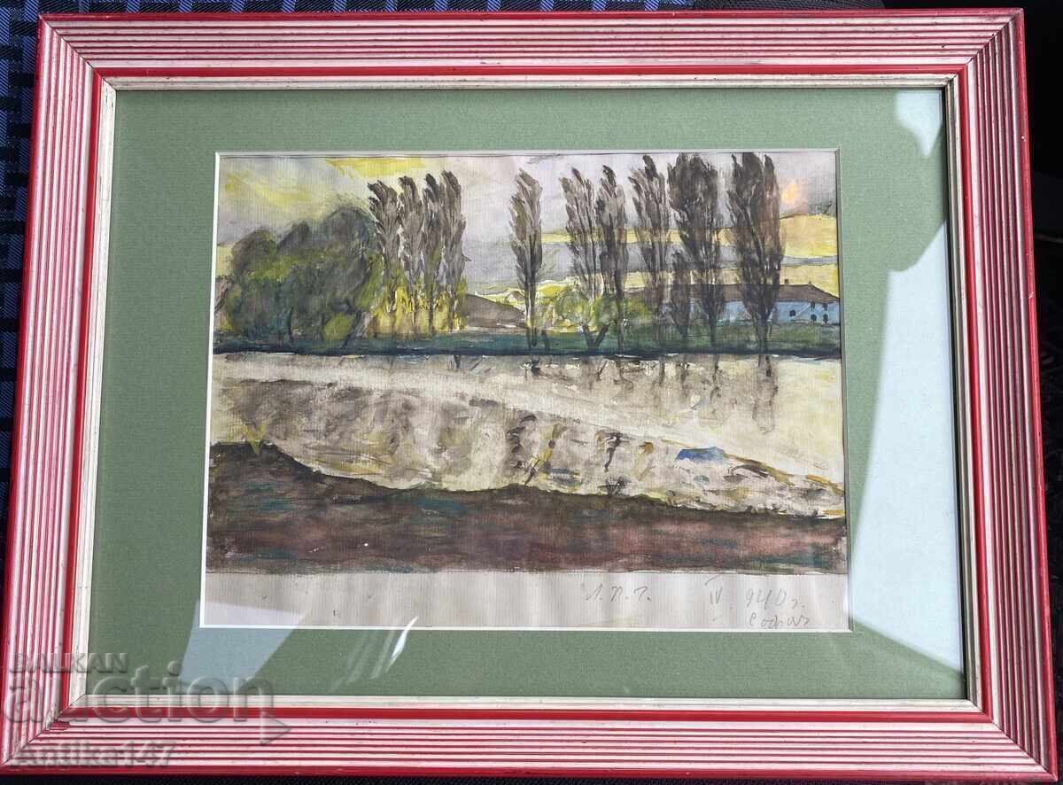 Sale! Artist LYUBEN PETROV "The Red One" Masterfully Signed Sale! Artist LYUBEN PETROV "The Red One" Masterfully Signed