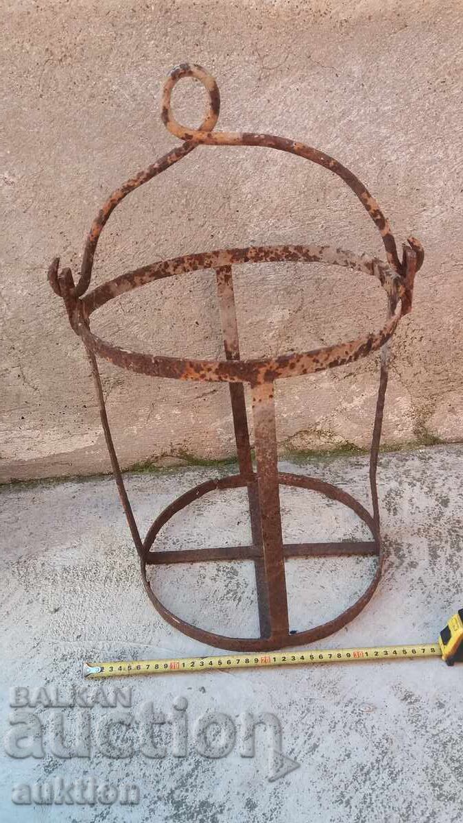 massive wrought iron glass decanter guard with price 22.99 BGN | € 11.75 massive wrought iron glass decanter guard with price 22.99 BGN | € 11.75