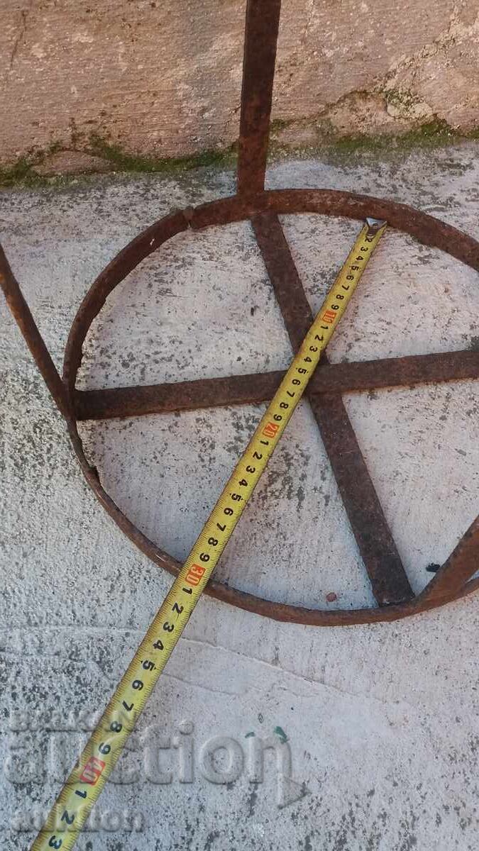 massive wrought iron glass decanter guard - 5 massive wrought iron glass decanter guard - 5