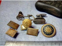 LOT of Old PRECIOUS GOLD-PLATED BUTTONS and BUTTONS with GOLD PLATING