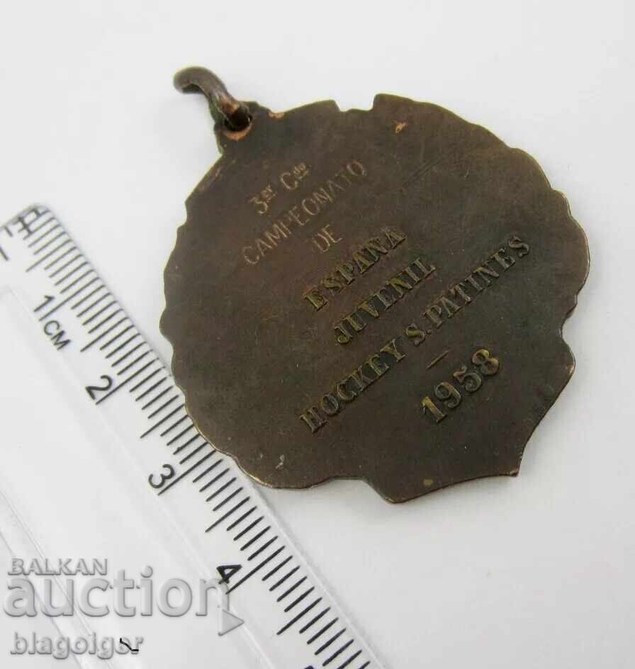 Bronze Medal-Spain-1958-Field Hockey Championship with price 35.99 BGN | € 18.40 Bronze Medal-Spain-1958-Field Hockey Championship with price 35.99 BGN | € 18.40