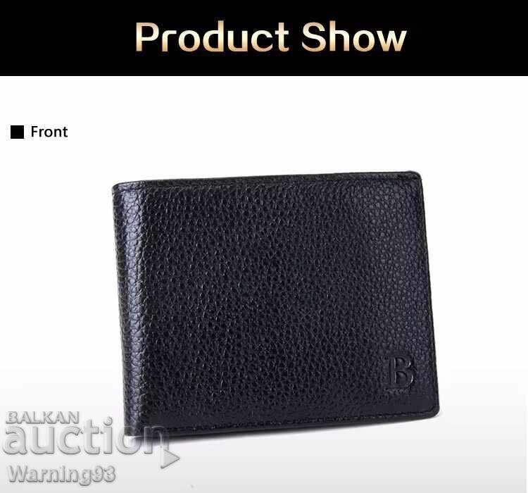 Ανδρικό πορτοφόλι / ανδρική τσάντα - μαύρο γνήσιο δέρμα Ανδρικό πορτοφόλι / ανδρική τσάντα - μαύρο γνήσιο δέρμα