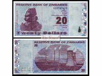 ZIMBABWE 20 de dolari ZIMBABWE 20 de dolari, P95, 2009 UNC