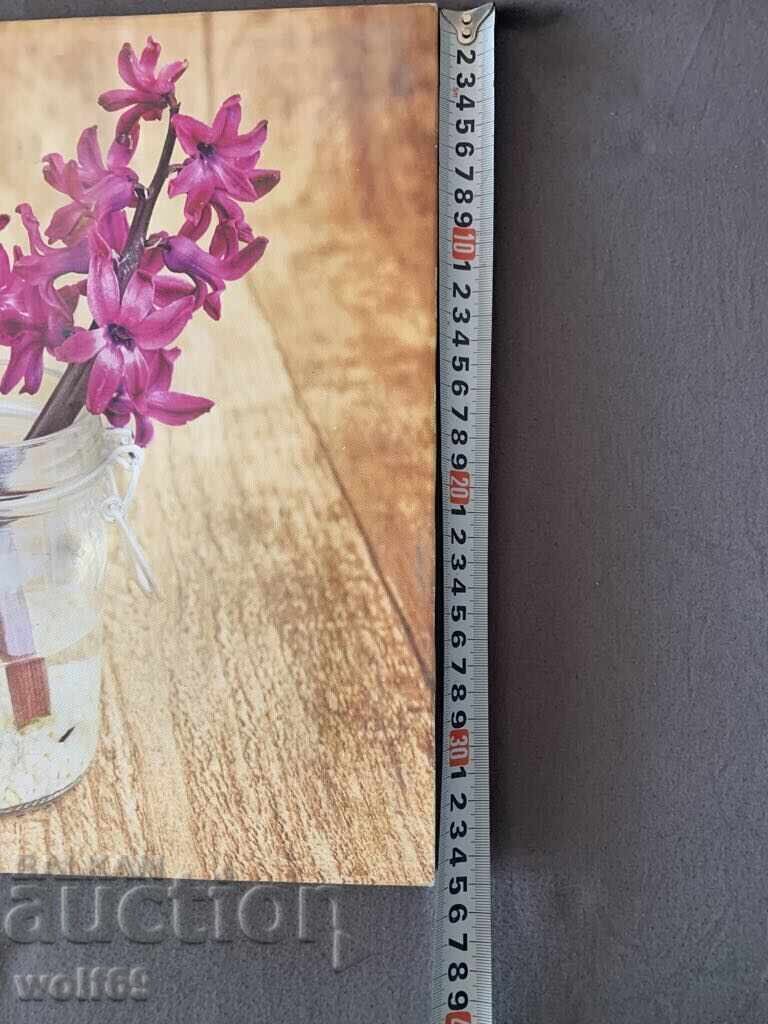 Δημοπρασία Μεγάλη εικόνα-λιθογραφία με ξύλινη κορνίζα 45/35 εκ