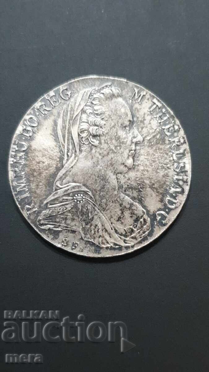 Auction Silver coin - 1 thaler 1780 Auction Silver coin - 1 thaler 1780