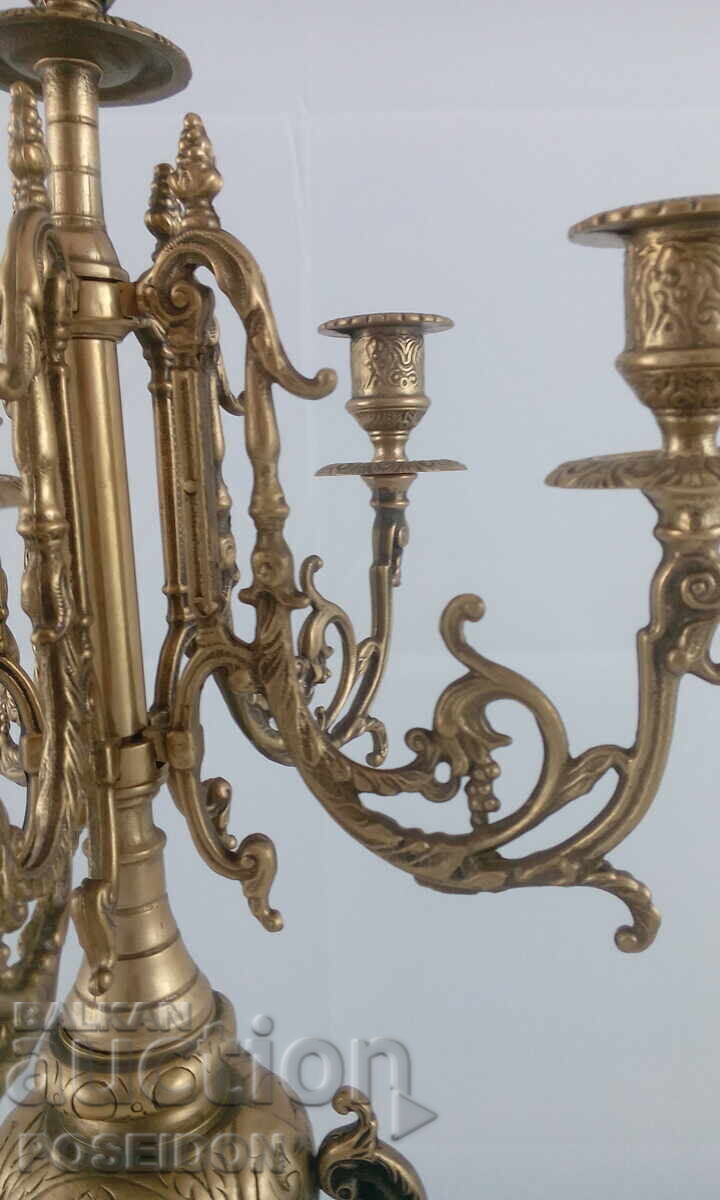 BRONZE CANDLESTICK - 5 BRONZE CANDLESTICK - 5