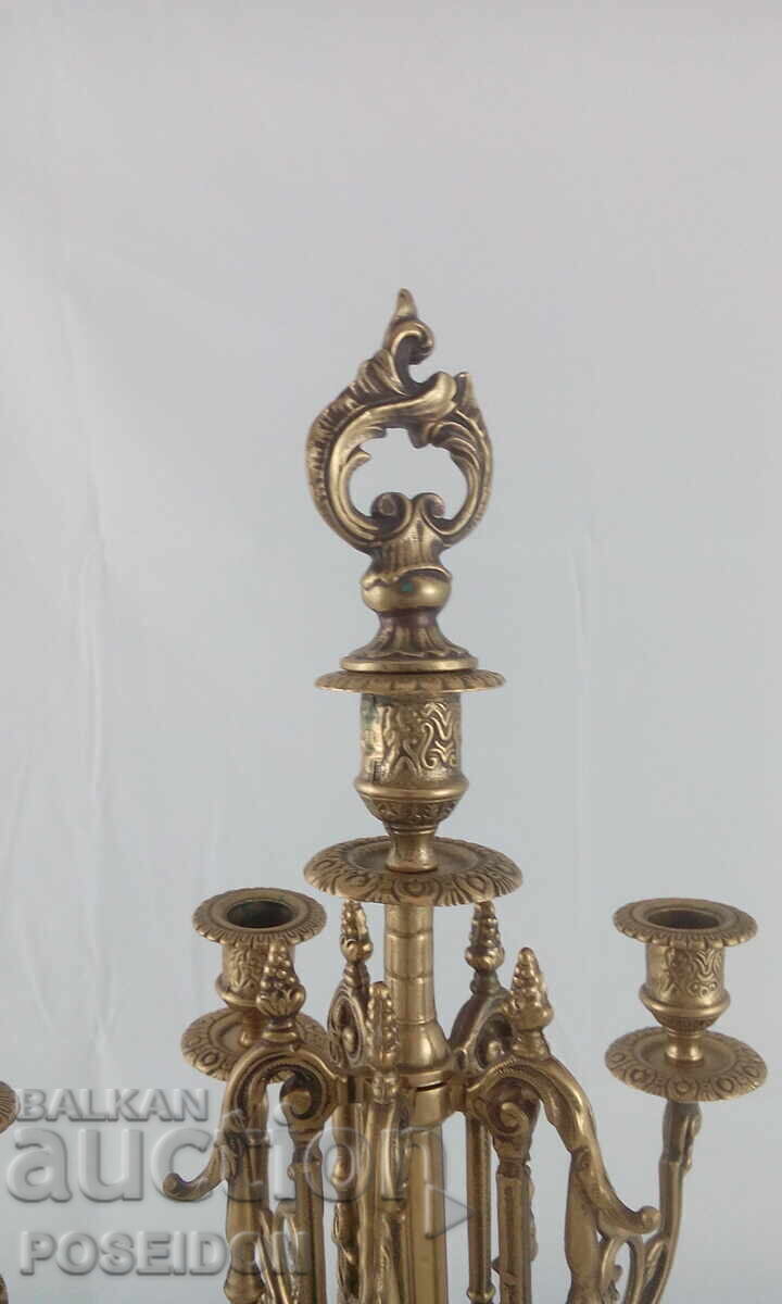 BRONZE CANDLESTICK - 6 BRONZE CANDLESTICK - 6