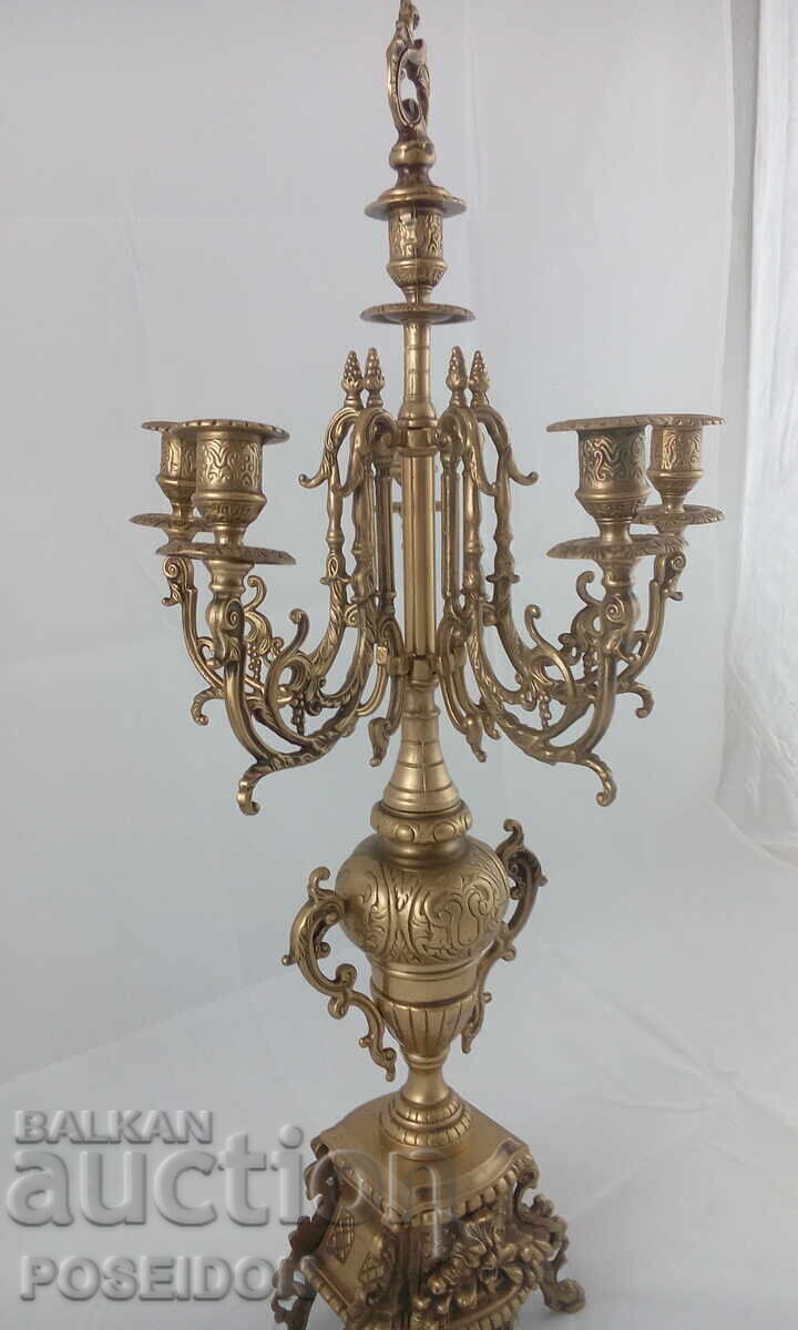 BRONZE CANDLESTICK - 7 BRONZE CANDLESTICK - 7