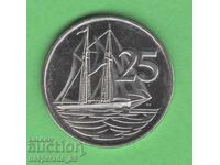 (¯`'•.¸ 25 cents 2005 CAYMAN ISLANDS ¸.•'´¯)